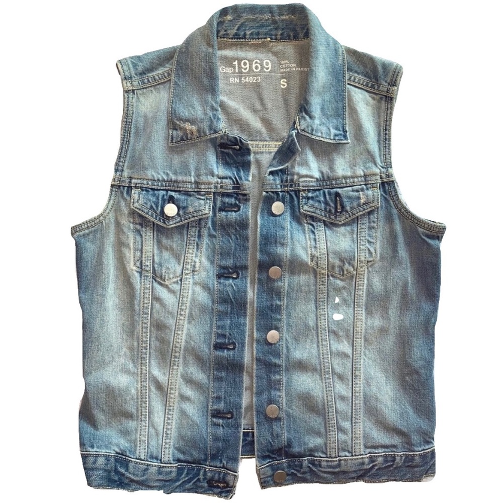 SALE ☀️ Denim Gap Icon Vest - 90s Style Jean Vest